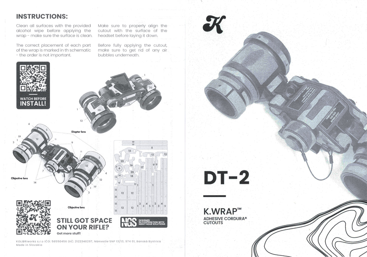 DT-2 K.wrap (Multicam Black)